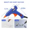 20W Hot Melt Glue Gun DIY Mini Household Industrial Guns Heat Temperature Thermo EU Electric Repair Tool Use 7mm Glue Sticks 5