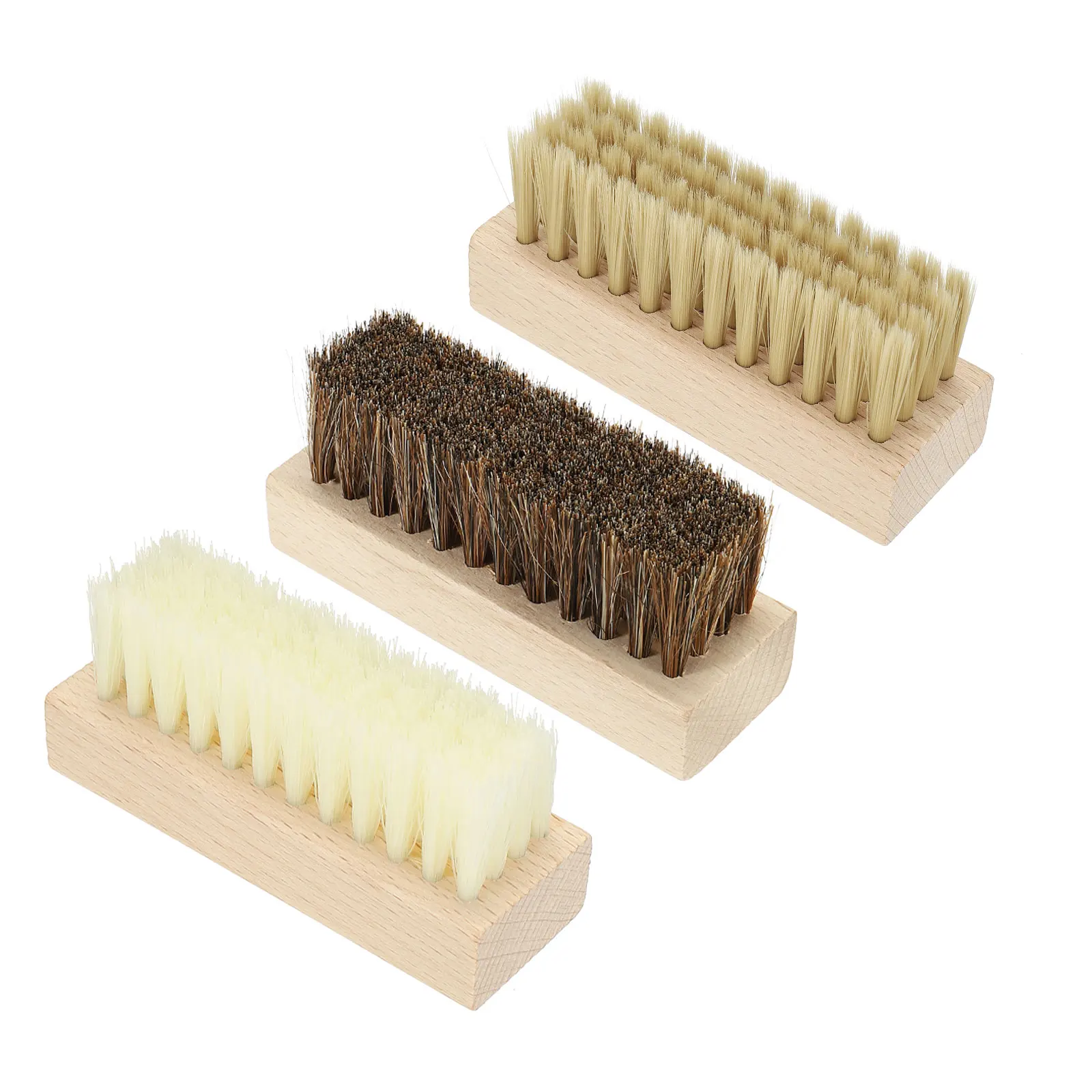 Shoe Cleaner Brush 3Pack Square Handheld Polish Daubers for Leather Boots Cloth Canvas Sneakers