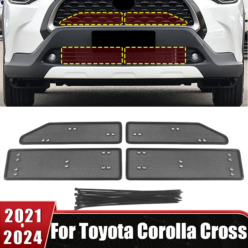 Maglia Centrale Della Schermatura Dell'Insetto Dell'Automobile Dell'Acciaio Inossidabile Per Toyota Corolla Cross Xg10 2021 2022 2023 2024 Rete Dell'I