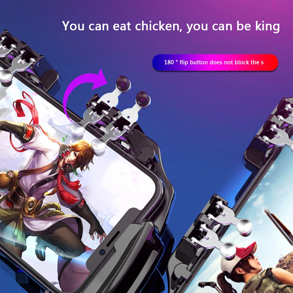 Mobile Shooting Gaming Game Controller w/ Cooling Fan Gamepads Gaming Entertainment Accessories for PUBG Joystick