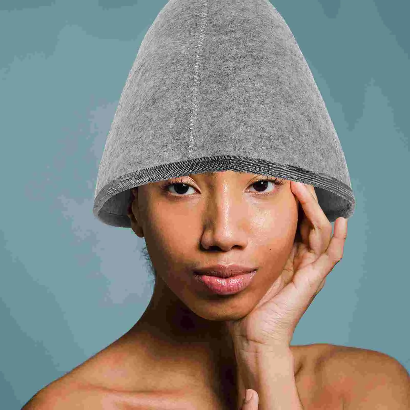 

2 pcs Unisex Sauna Hat Shower Sauna Hat Bathing Sauna Hat Thick Sauna Hats for Adult