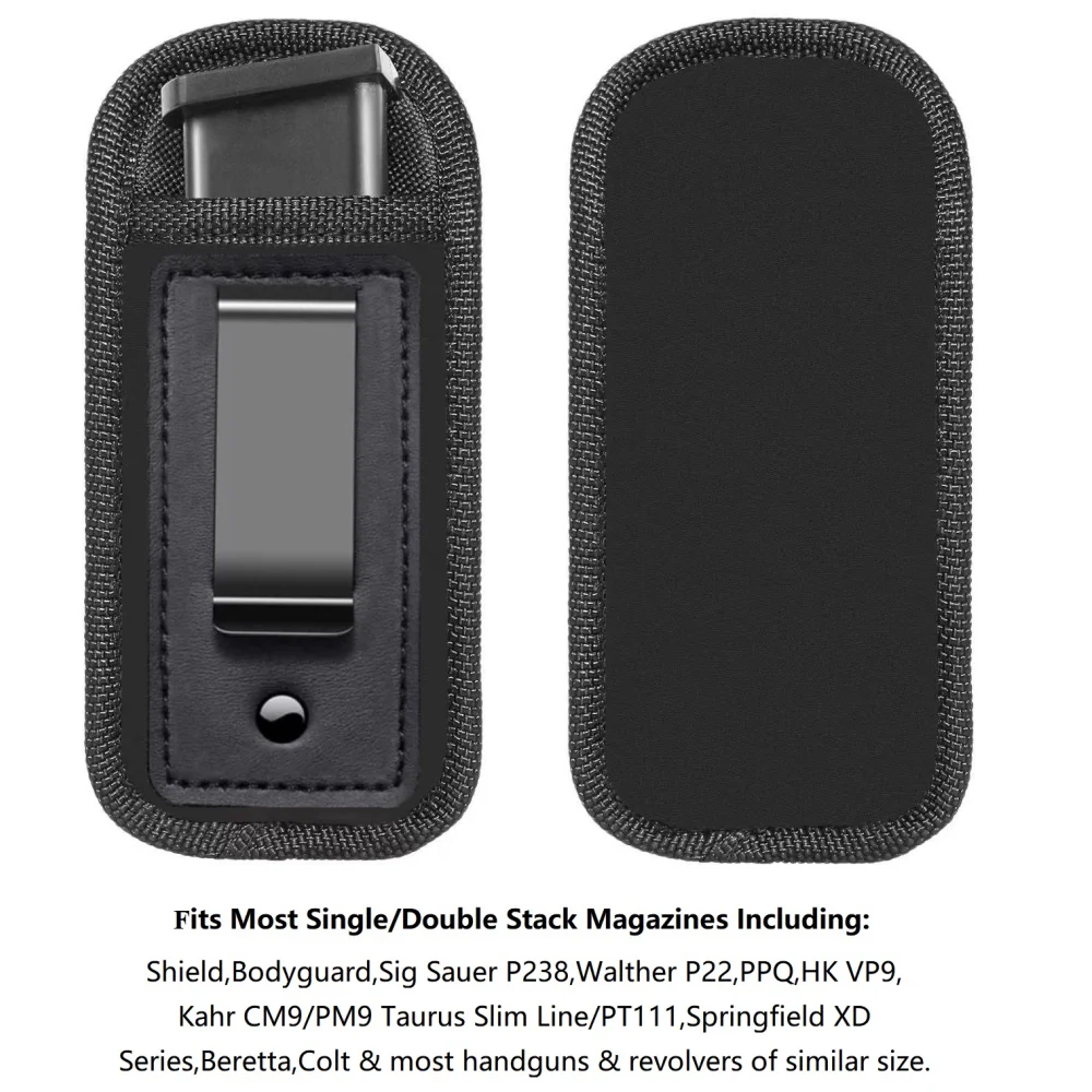 Universal Magazine Pouch Holster with Belt Clip