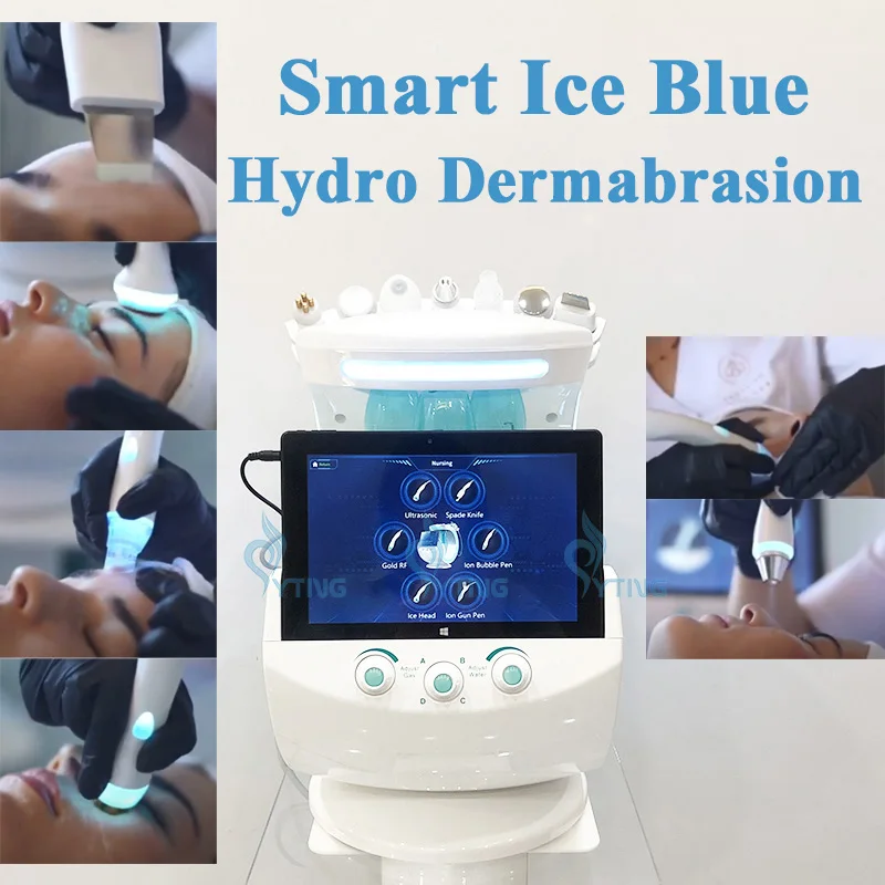 

7 in 1 Hydra Dermabrasion Machine RF Face Lifting Faical Cleaning Wrinkle Removal Water Microdermabrasion Skin Analysis