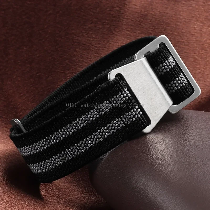 French Troops Parachute Bag Nylon Watch Band – Sport Elastic Strap Bracelet