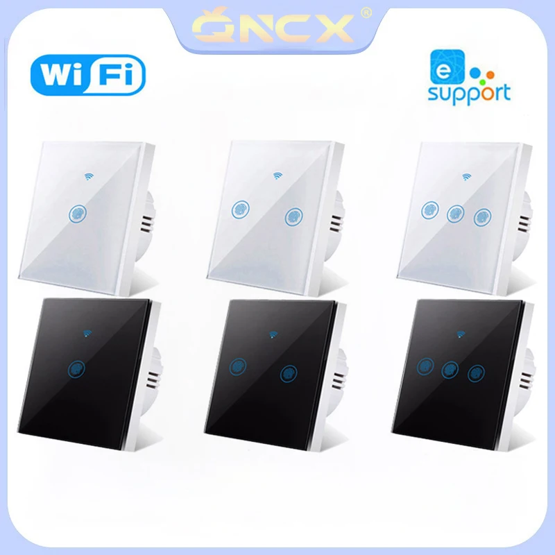 Qncx Eu Wifi Smart Switch Touch Sensor Switch Support Alexa Google