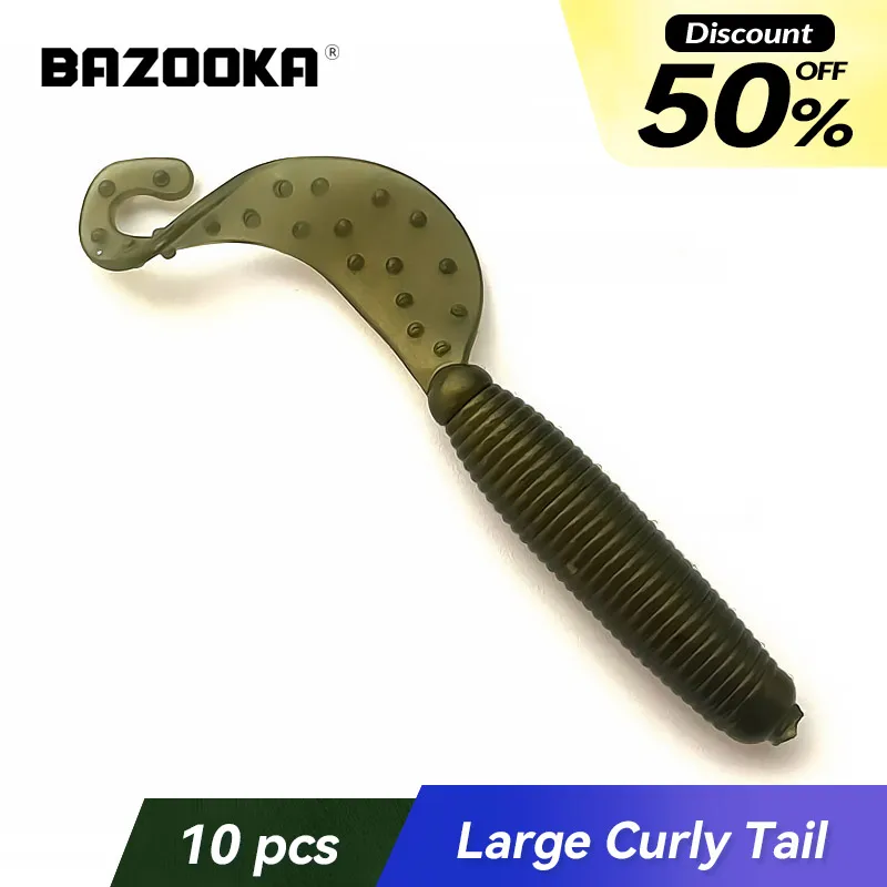 

Bazooka ES Easy Shiner Shad Soft Silicone Bait Wobblers Carp Bass Pike Trout Paddle Worm Sea Swimbait Cylindrical Fishing Lure