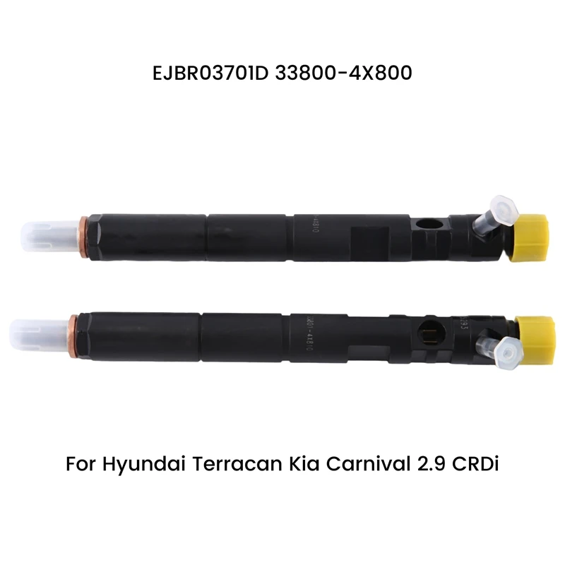 

2 PCS New Crude Oil Fuel Nozzle Accessories Parts EJBR03701D 33800-4X800 For Hyundai Terracan Kia Carnival 2.9 Crdi