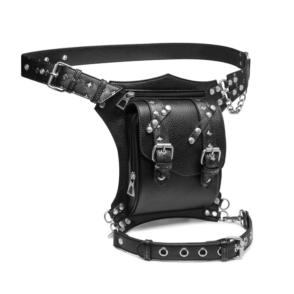 Steam Punk Outdoor Bag Women's Versatile Chain Locomotive Men's Bodypack Waist Bag Fanny Pack Leg Bag Bum Bag Belt Bag Chest Bag