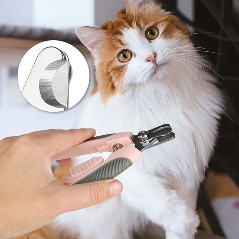 Professional Pet Nail Clipper Stainless Steel Dog Cat Nail Trimmer LaborSaving Scissors for Claw Care Grooming Supplies Size Fit