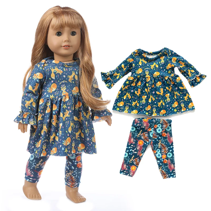 18 Zoll American Og Mädchen Puppenkleidung Mantel Hemd Spitzenrock 43 cm Babypuppen Kleid Kinderspielzeug tragen – Detail 19