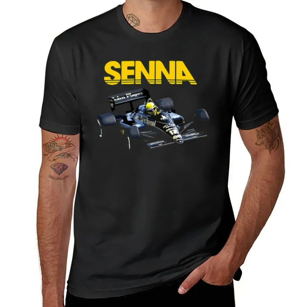 Ayrton Senna F1 Race Raer 2 T-Shirt Girocollo Move Tshirt Unique Aactivity Competition Humor Taglia Usa