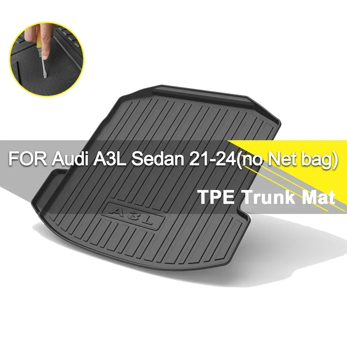 

Коврик для багажника автомобиля, водонепроницаемый нескользящий каучуковый коврик из ТПЭ для Audi A3, A3L, A4L, A5, A6L, A8L, Q2L, Q3, Q5, Q5L, Q7, Q8, S4