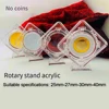 Clear Coin Display Acrylic Coin Storage Exhibition Home Display Swivel Bracket Transparent Viewing Acrylic Material 3