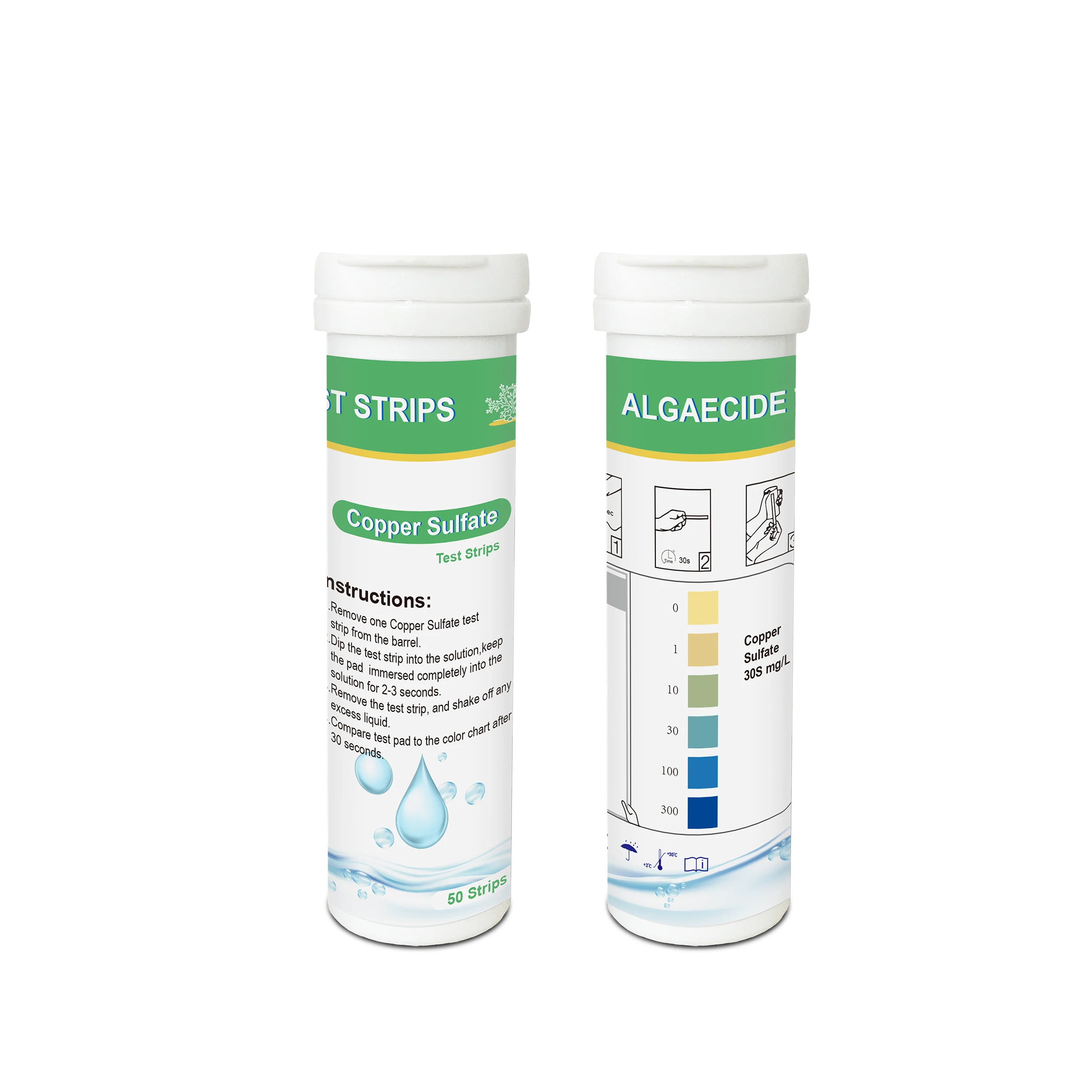 Aquarium Water Test Paper Copper Sulfate Rapid Water Testing Kit Protecting Algae and Fish