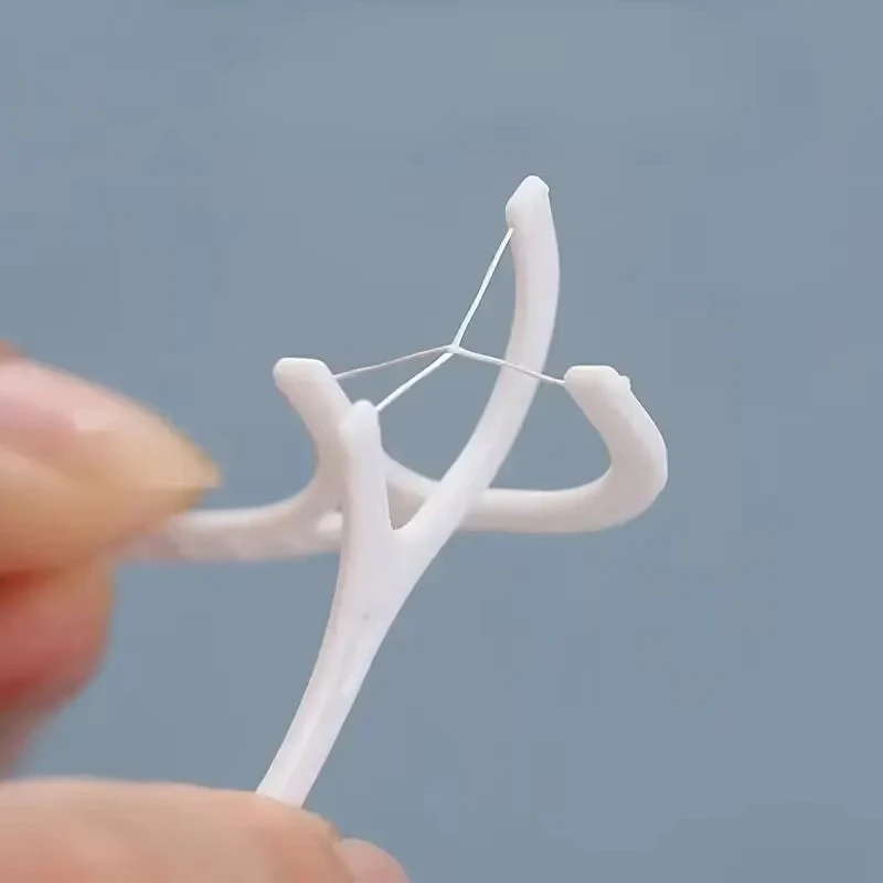 100/300/500 PCS Floss Family Pack Ultra-fine Toothpick Disposable Flat Floss Portable Portable Flossing Double Head Use