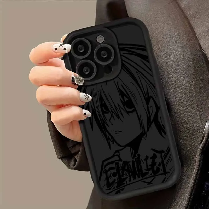 DEATH NOTE L·Lawliet Eyes Ladder Silicone Phone Case Cover