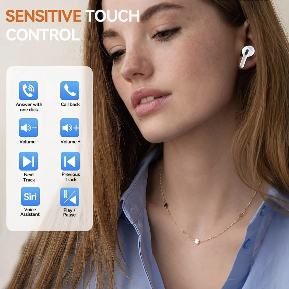 UEESFIT TWS Pro 5 Wireless Bluetooth Earphones Headphones ANC Noise Reduction Earbuds HiFi Sound Low Latency for IPhone Android 2