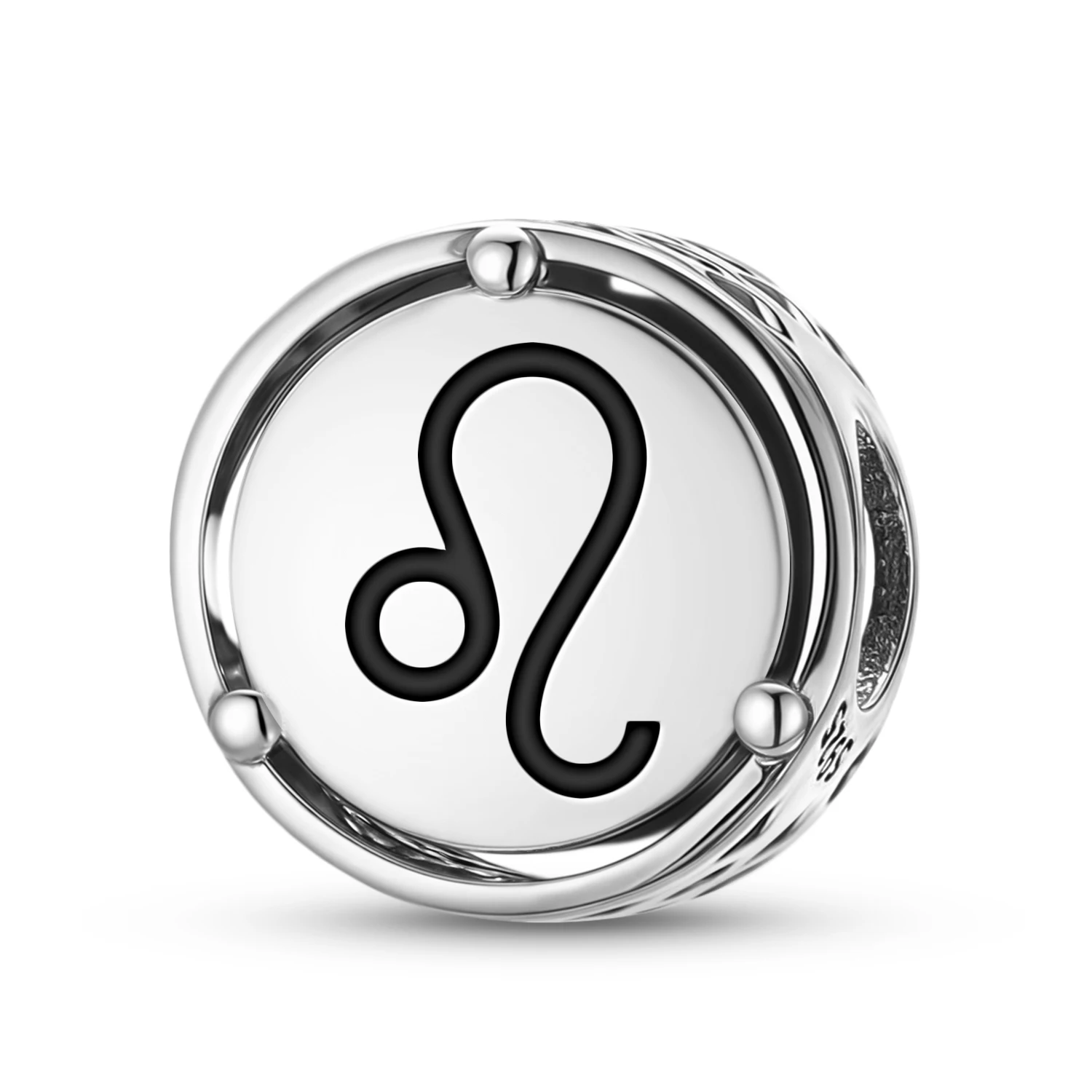 Astrology Leo-Charm aus 925er-Sterlingsilber mit Symbol, passend für Original-Armbänder, DIY-Schmuck, Accessoires, Familienperle