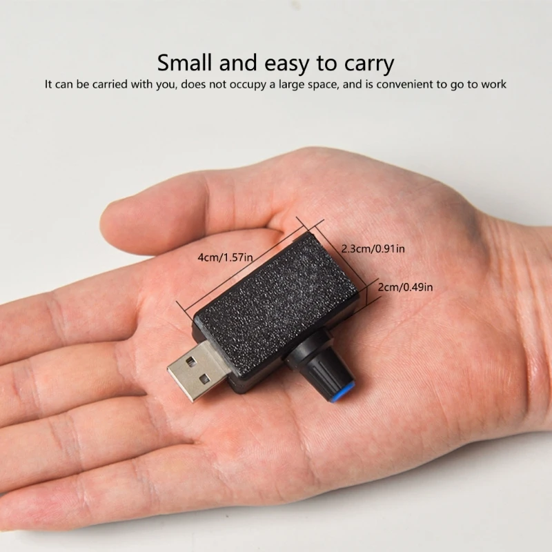 5V USB Fan Speed Adjuster With Continuous Controls And Quiet Operations for Desk And Laptop Fans