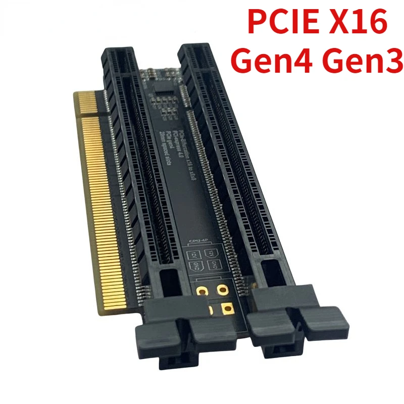 Jhh-link Placa de Expansão Pcie 4.0x16 a Split Card Pcie-bifurcação X16 a x8 20 mm Slots Espaçado Cpu 4p Sata Pcie Gen4 Gen3 - Imagem 6