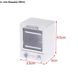 Miniature Dollhouse Furniture Set - Toy Kit with TV, Kitchen, and Home Fridge (White)