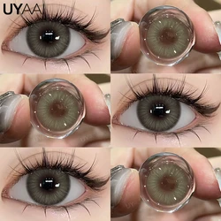Enhanced Color Contact Lens Collection - Vibrant Blue, Black, Red, and Brown (Gorgeous Gray)