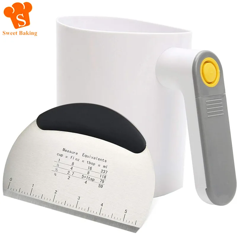 Hand-held Electric Powder Sieve Baking Tool Stainless Steel Inner Core Filter Sugar