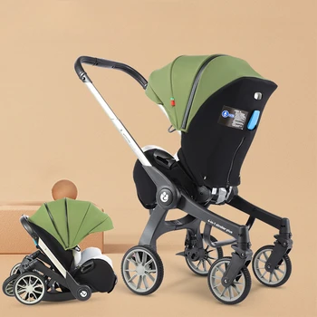 4-in-1 baby two-way stroller Multifunctional newborn baby stroller 3in1 Foldable Basket type seat 1