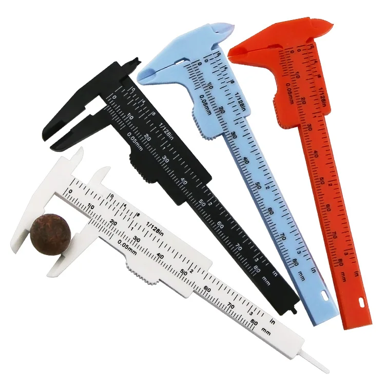 Neuer Mini-Messschieber aus Kunststoff, 0–80 mm Messwerkzeug für Schmuck, Messschieber für Studenten, kleine Geschenke – Detail 6