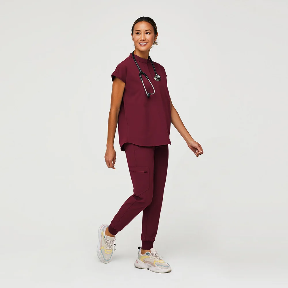 Elastic Quick Drying Hospital Work Jogging Clothes Dental Doctors Operating Room Scrub Sets Summer Thin Hand Wash Uniforms