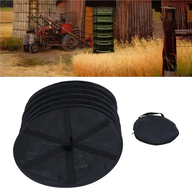 6 Rétegű Gyógynövény Szárítás Nettó Fűszer Függő Kertterület Megtakarító Száraz Állvány - Image 5