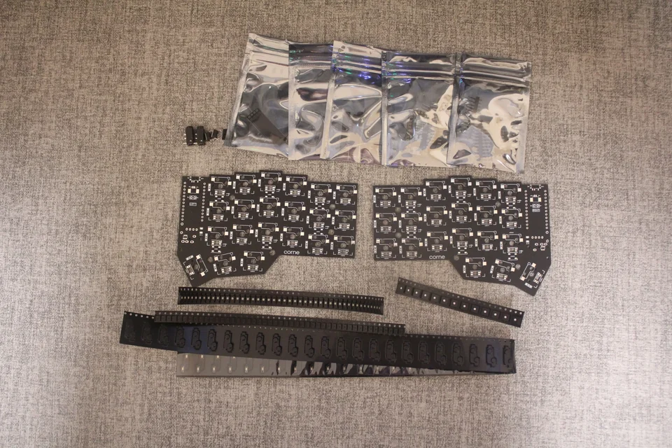 Corne v3 分割キーボード ホットスワップ PCB キット 有線または無線