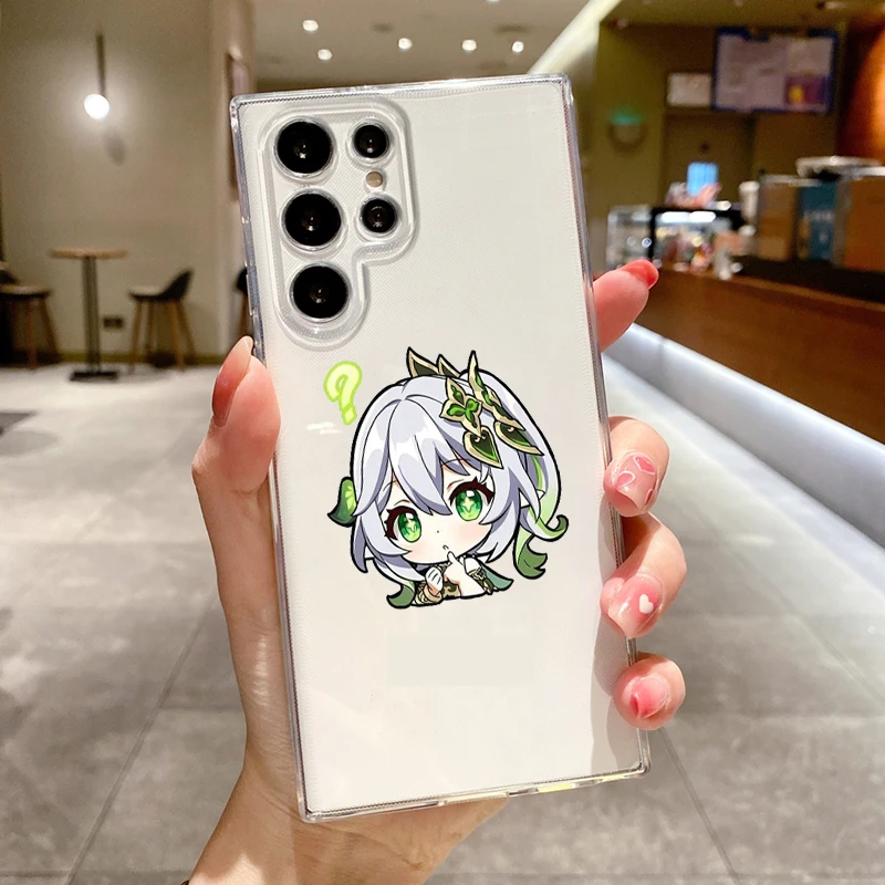 Adorable Kawaii Cartoon Genshin Impact Soft Clear Phone Case