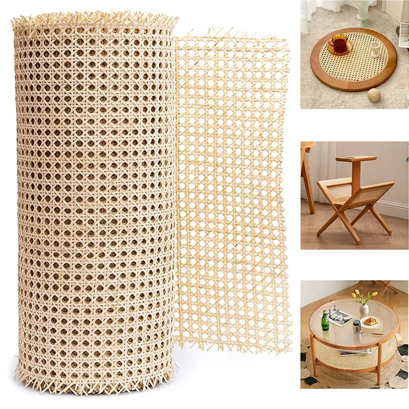 Indonesian Plastics Rattan Webbing for Cane Projects 45Cm Woven Open Mesh  Cane Roll Furniture Decoration Repair Tools - AliExpress