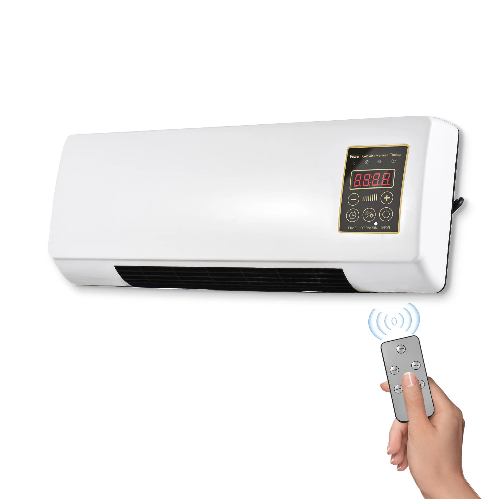 2in1 Heater and Air Conditioner Combo Wall Mounted Desktop Electric Heater  Air Conditioner Timing Function Heating and Cooling - AliExpress