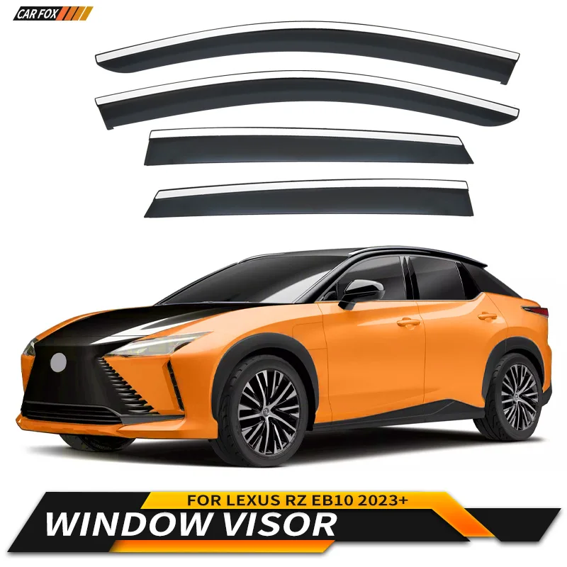 

For Lexus RZ EB10 2023+ Plastic Window Visor Vent Shades Sun Rain Deflector Guard For Lexus RZ EB10 2023+