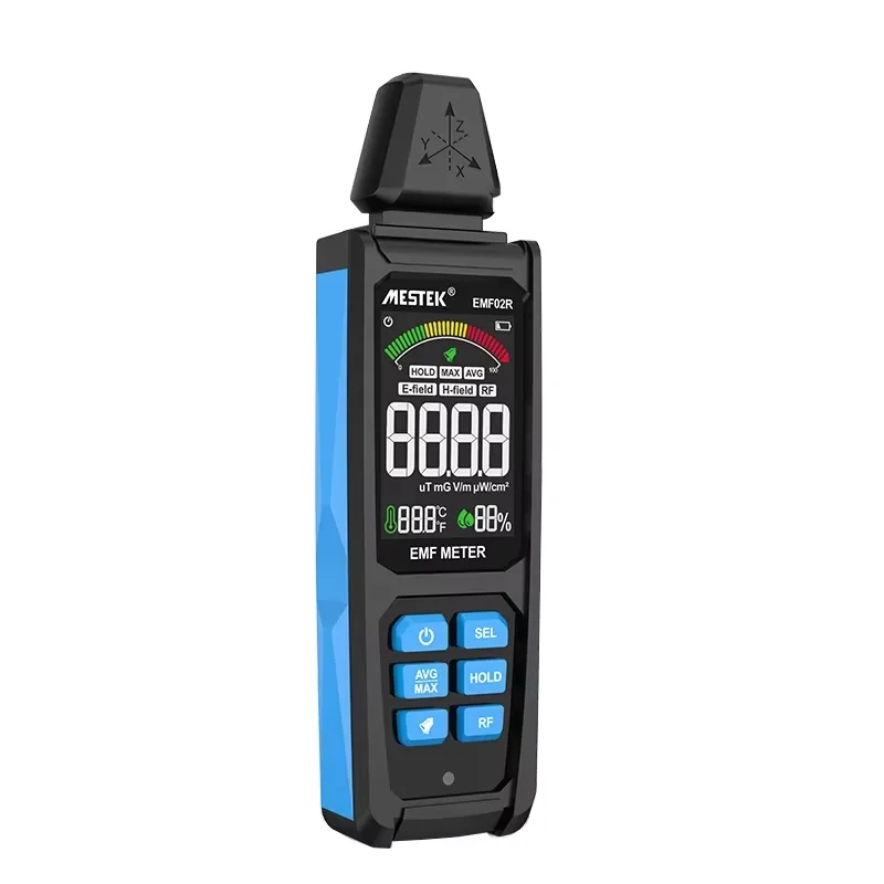 EMF Meter High Frequency 30MHz~8GHz Professional Electromagnetic Field Radiation Detector Three-axis