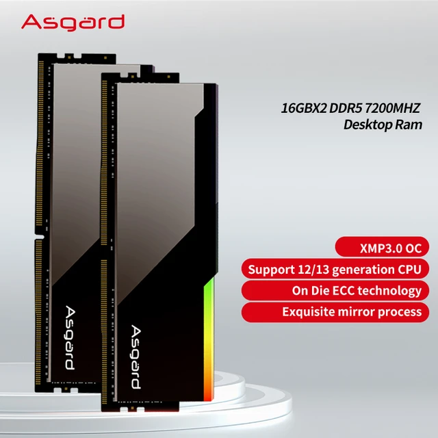 Asgard ddr5 ram 16GBx2 6000 6400MHz 6800MHz 7200MHZ Memoria Ram