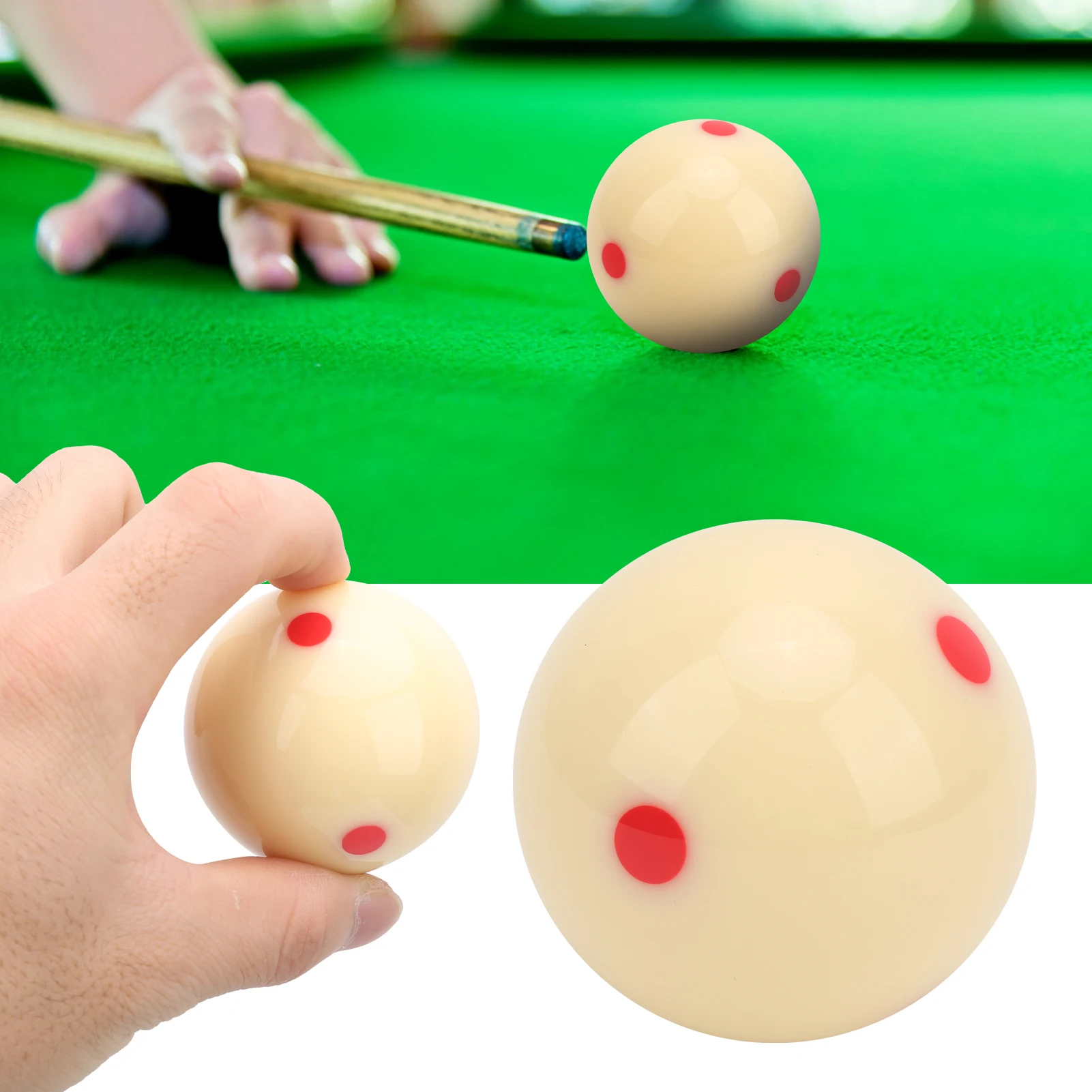 Billiard Ball 1pc Standard 52.5mm Resin Billiard Snooker Redpoint Practice Training Pool Ball