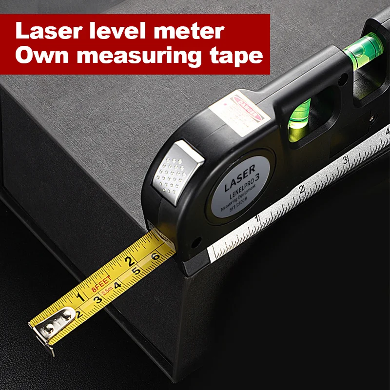 Laser level Laser level line tool multipurpose laser level kit ruler optical instruments renovation measurement and construction tools