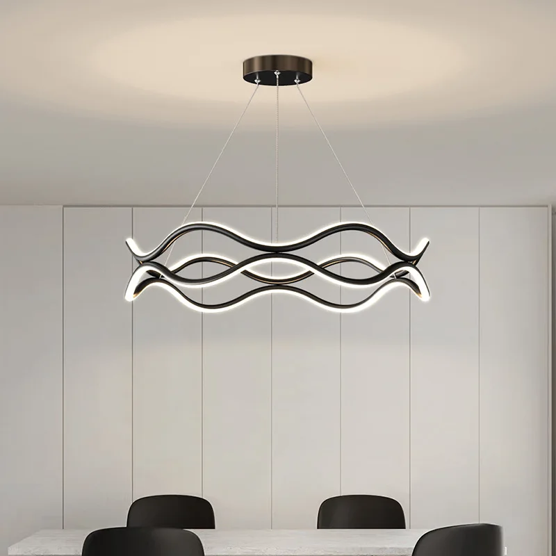 Nordic Italian Minimalist Designer Atmospheric Ring New Living Room Main Light Modern Simple Light Luxury Bedroom Chandelier
