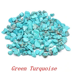 Colorful Natural Crystal Gravel for Home Decor and Healing Energy (Green Turquoise)