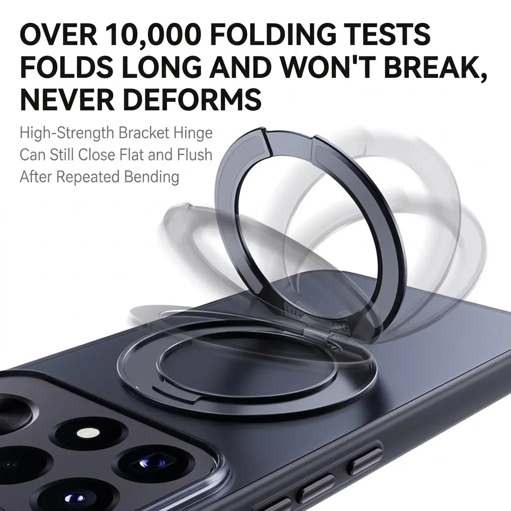 Enhanced Magnetic Transparent Phone Case with Ultra Hard Protective Shell
