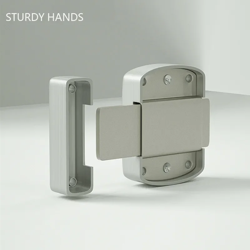 Cabinet Door Lock Door Lock Buckle Zinc Alloy Security Sliding Door Lock