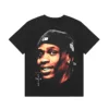 Travis Scott Portrait Printed T-Shirt American Casual High Street Loose Male and Female Couples Short Sleeves Summer 1