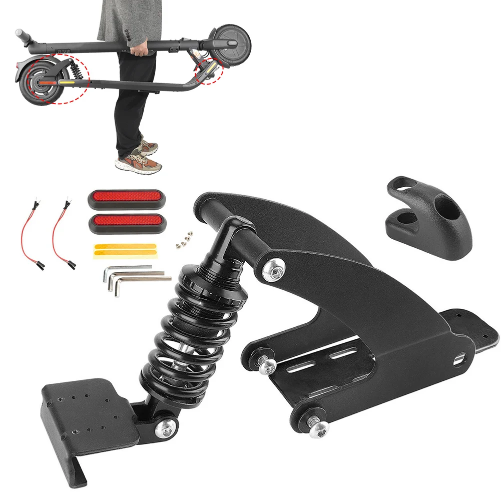

Rear Suspension Shock Absorber Kit 1 Set 230*130*125mm Black Electric Scooter For Ninebot ES2/ES4/ES5 Brand New