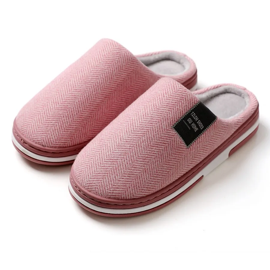 Winter Warm Fur Slippers for Men Women Couples House Non Slip Soft Shoes Comfort Flat Heel Home Indoor Bedroom Plush Slippers 6