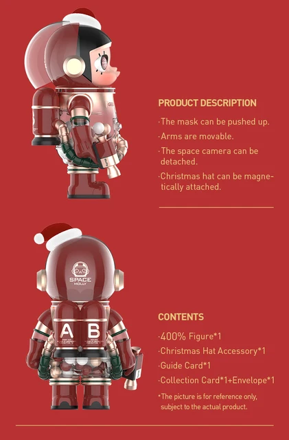 POPMART MEGA SPACE MOLLY クリスマス 2024 400% Amazon.com: POP MART MEGA Space Molly 400% Christmas 2024