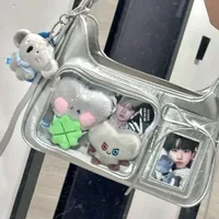 Sacs Ida transparents pour femmes, sacs à bandoulière japonais pour étudiantes, sacs à main de styliste pour femmes 2