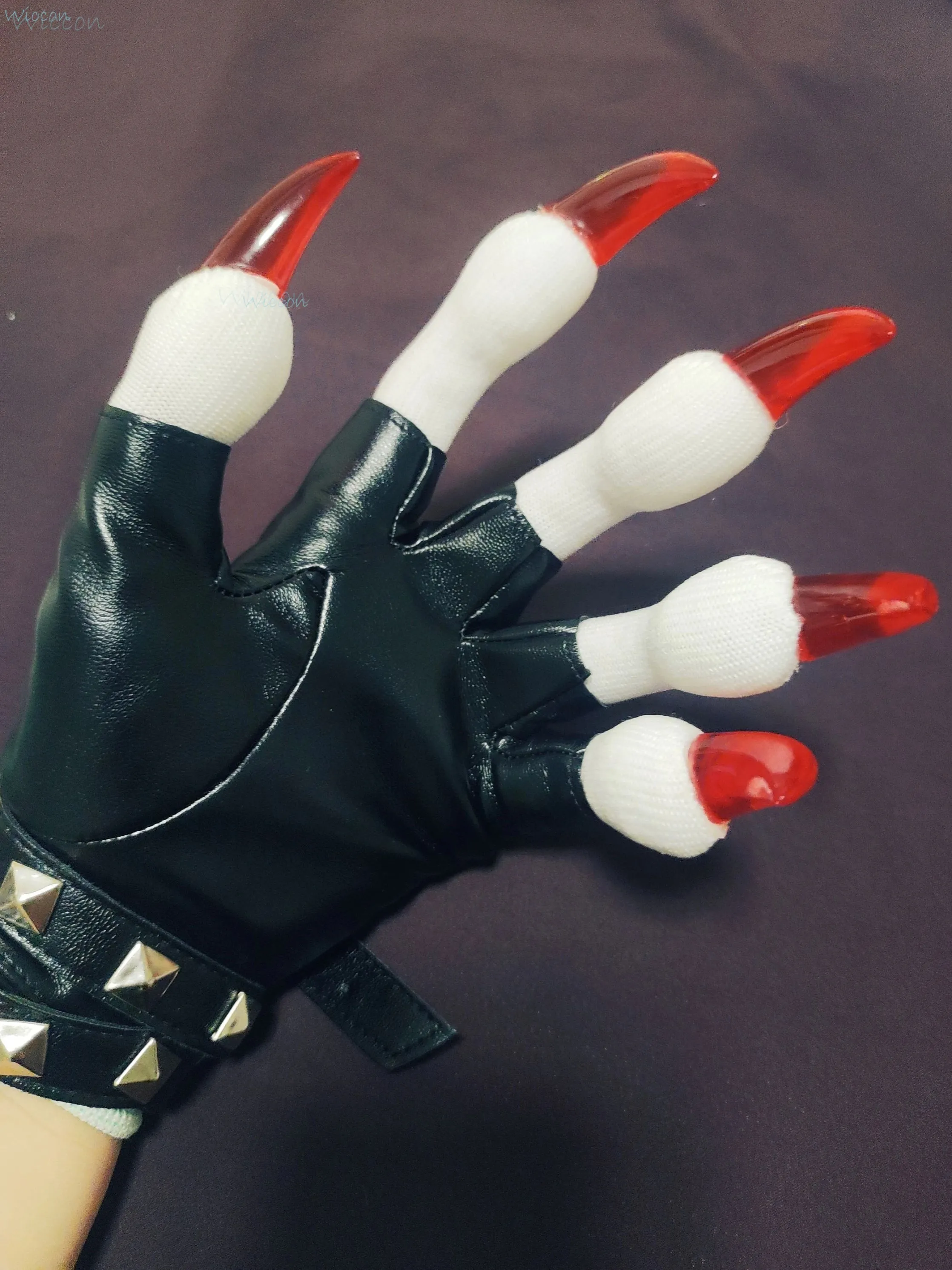 Furry Gloves Kig Fursuit Paws Kigurumi Cosplay Plush Gloves Handwear Summer Gloves Claw Black White Multicolor Claw Furry Suit